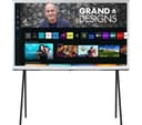 SAMSUNG The Serif QE50LS01BAUXXU 50" Smart 4K Ultra HD HDR QLED TV with Bixby & Alexa - Cloud White thumbnail 2