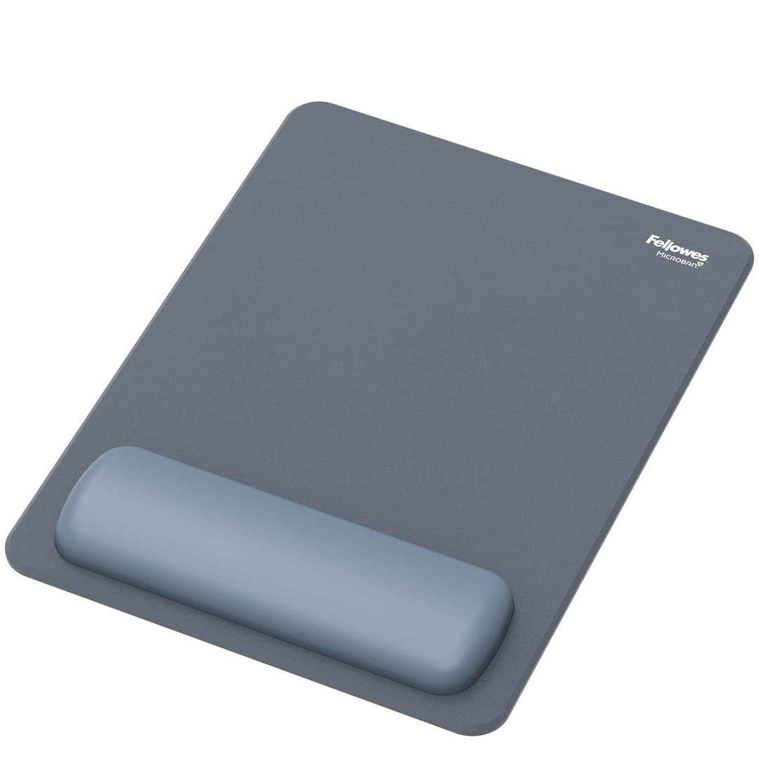 Fellowes Breyta XL Mouse Mat Wrist Rest XL Mouse Pad Wrist Support with Antibacterial Protection Ergonomic Mouse Mat Marine - Image 1