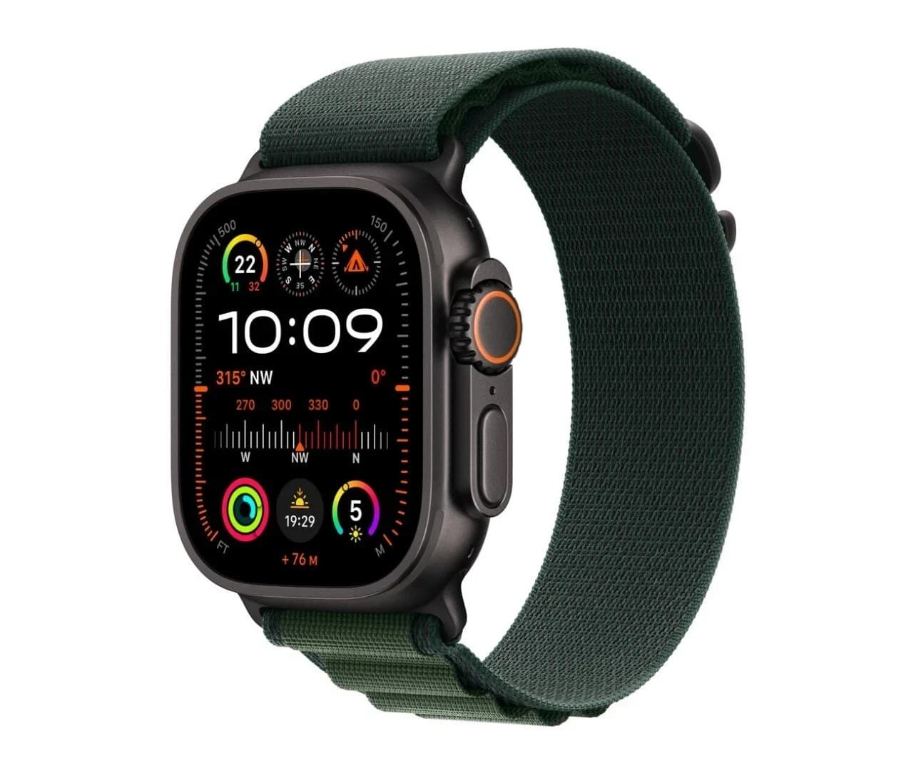 Apple Watch Ultra 49mm Alpine Loop Medium - Dark Green