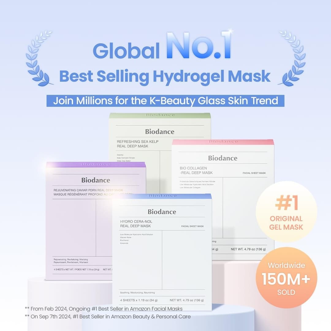 BIODANCE Hydro Cera-nol Hydrogel Overnight Face Mask 4 PCs - Image 7