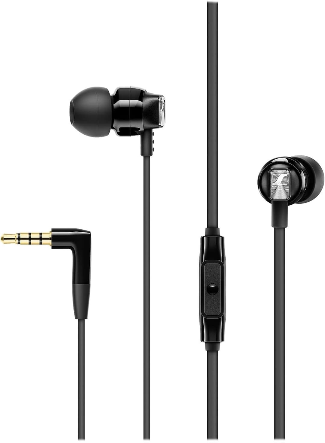 Sennheiser CX 300S Ear-Canal Headphones with Universal Smart Remote - Black, 508593 - Image 1