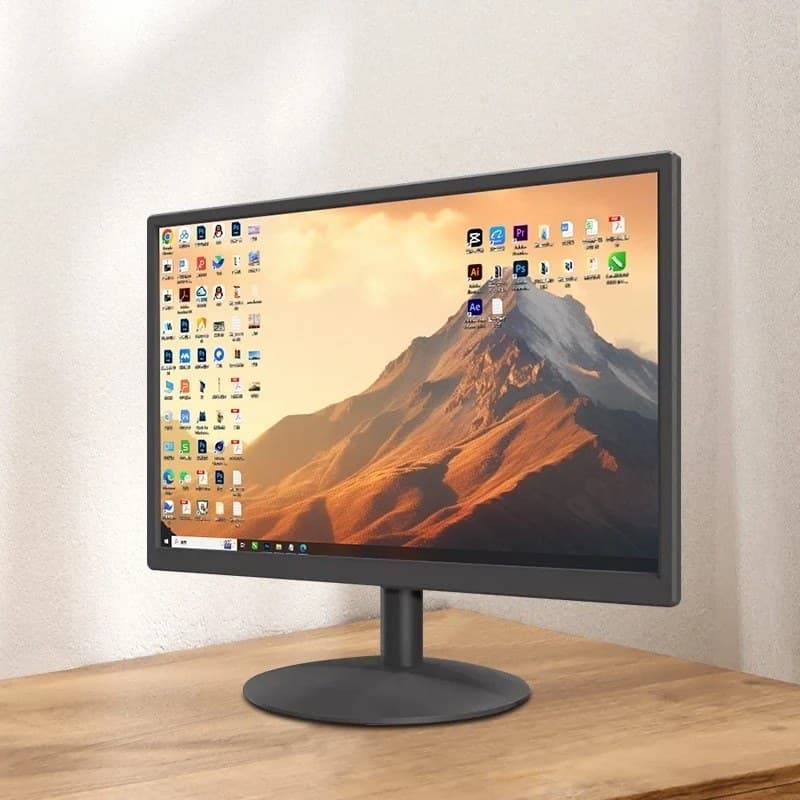 22" LED Monitor S220W – Full HD Widescreen Computer Monitor, HDMI & DisplayPort, 5ms Response Time, 16:9 Screen, Desktop PC Display – Black - Image 1