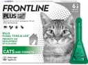 FRONTLINE Plus Flea & Tick Treatment for Cats and Ferrets - 6 Pipettes thumbnail 1