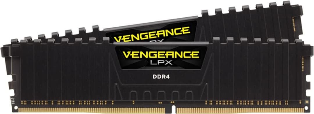 Corsair CMK32GX4M2B3200C16 Vengeance LPX 32 GB (2 x 16 GB) DDR4 3200 MHz C16 XMP 2.0 High Performance Desktop Memory Kit - Black - Image 1