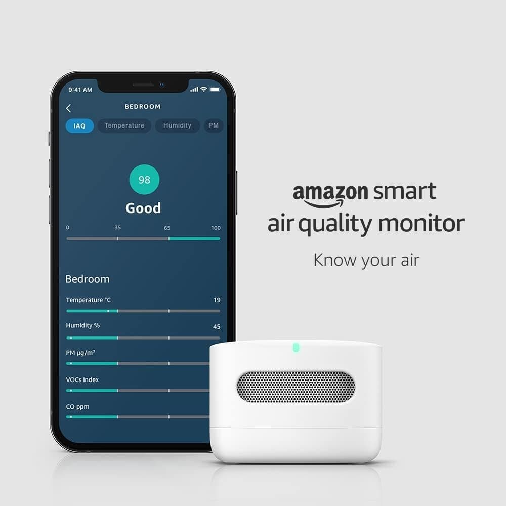 Amazon Smart Air Quality Monitor (Newest gen) | Know your air, Works with Alexa - Image 2
