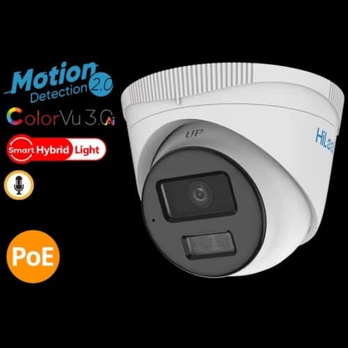 HiLook IPC-T229HAA-LU(2.8mm) 2 MP ColorVu 3.0 Fixed Turret Network Camera 2.8mm