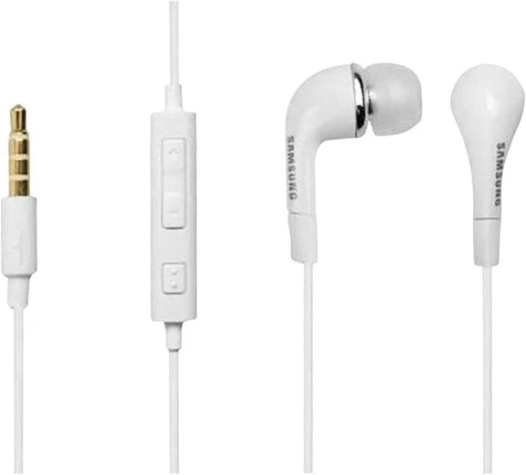 Samsung EHS64 3.5 mm Earphones with Remote - White - Image 1