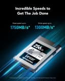 Lexar Professional Silver 256GB CFexpress Type B 1750MBs Read 1300MBs Write thumbnail 2