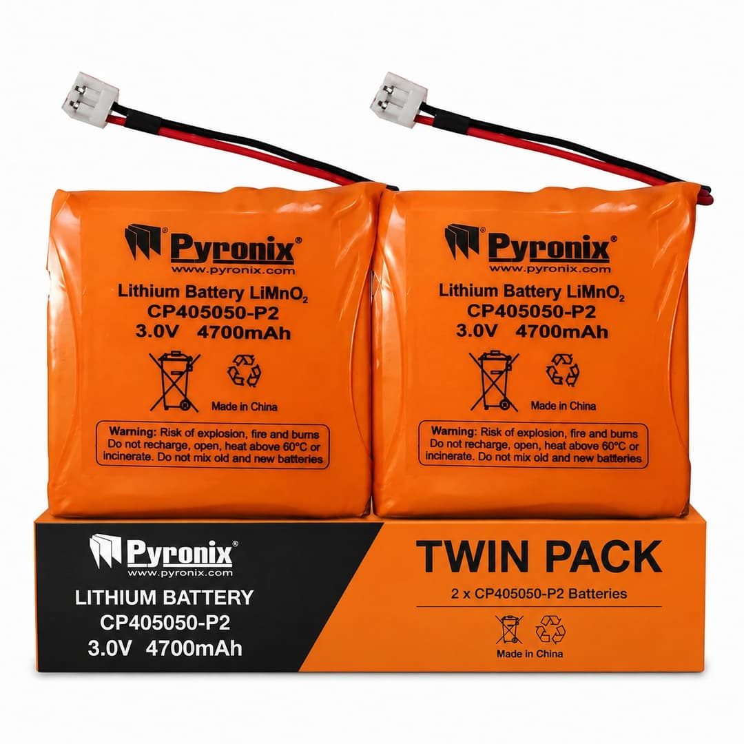 Pyronix Enforcer 3V Lithium Battery Twin Pack (2x CP405050-P2) for Deltabell WE MkII - Image 1