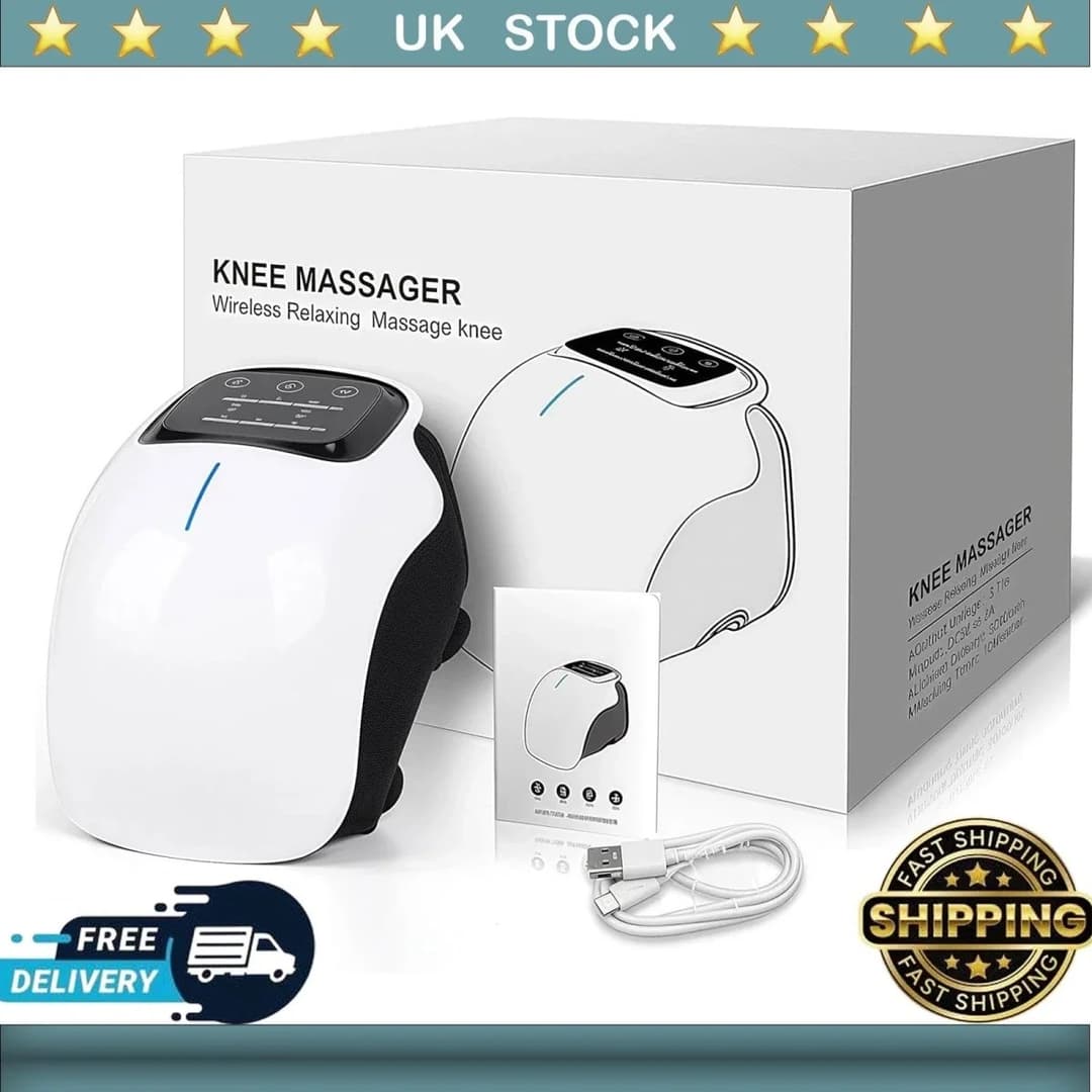 Knee Massager Joint Pain Relief, Massager with Heat, Cordless, Vibration, Electric Knee Brace Support Wrap for Home Office Use, Gifts for Women,Men, Mom,Dad - Image 2