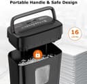 Bonsaii 8-Sheet Cross-Cut Paper Shredder for Home Office,P-4 Security C261-C thumbnail 7