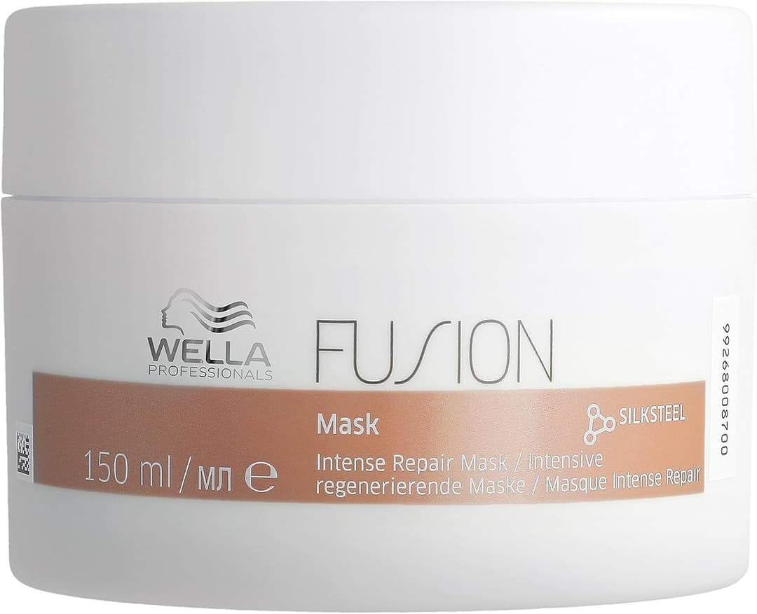 Wella Professionals Fusion Intense Repair Mask - Intense Repair Detangling Hair Mask for Dry & Damaged Hair - Smoothening, Boost Shine & Protect Hair Against Breakage 150ml - Image 1