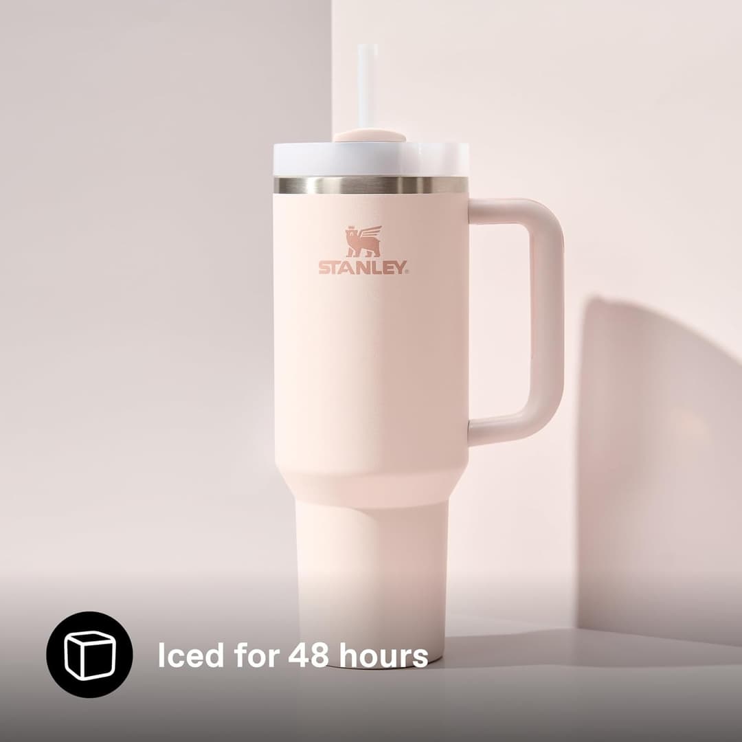 STANLEY 1913 Quencher H2.0 FlowState Tumbler 1.2L - Rose Quartz - Image 6
