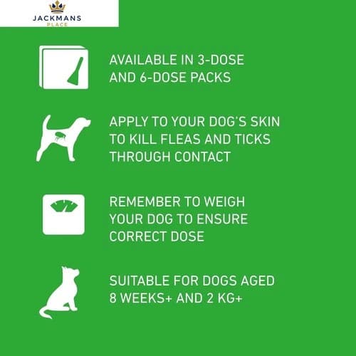 FRONTLINE Plus Flea & Tick Treatment for Small Dogs (2-10 kg) - 6 Pipettes (USP3408) - Image 7