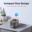 HAVAL 25W FAST CHARGER+UNIVERSAL ADAPTER , COMES WITH 2 USB-C, 1 USB-A PORT thumbnail 5
