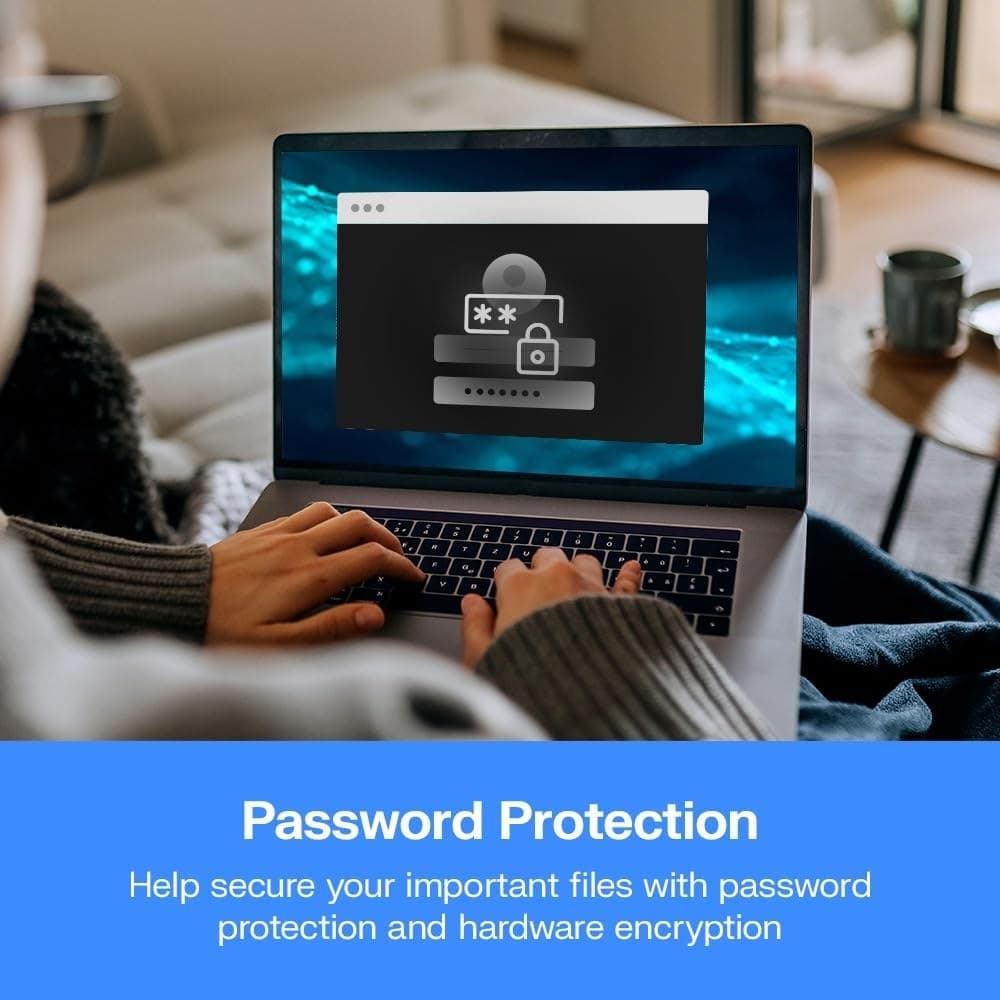 WD 1TB My Passport portable external storage, external hard drive, USB 3.0, portable HDD with software for device management, backup and password protection, works with PC, Xbox &Playstation, Black - Image 2