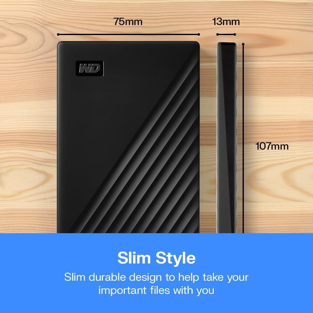 WD 1TB My Passport portable external storage, external hard drive, USB 3.0, portable HDD with software for device management, backup and password protection, works with PC, Xbox &Playstation, Black - Image 7
