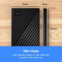 WD 1TB My Passport portable external storage, external hard drive, USB 3.0, portable HDD with software for device management, backup and password protection, works with PC, Xbox &Playstation, Black thumbnail 7