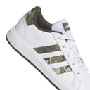 Adidas Grand Court 2.0 K Junior Girls Boys Trainers White Green UK 6 Womens thumbnail 3