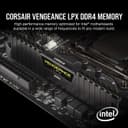 Corsair CMK32GX4M2B3200C16 Vengeance LPX 32 GB (2 x 16 GB) DDR4 3200 MHz C16 XMP 2.0 High Performance Desktop Memory Kit - Black thumbnail 5