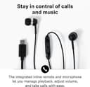 Sennheiser CX 80U – Wired In-ear Headphones, USB C Connection, In-line One-Button Smart Remote with Microphone, Closed Earbuds for Passive Noise Cancelling – Black thumbnail 3