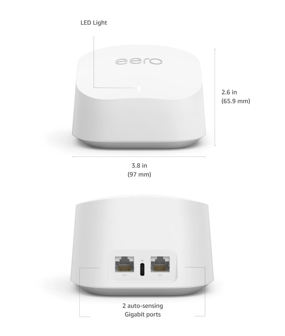 AMAZON Eero 6+ Mesh Whole Home WiFi System - Single Unit - Image 1