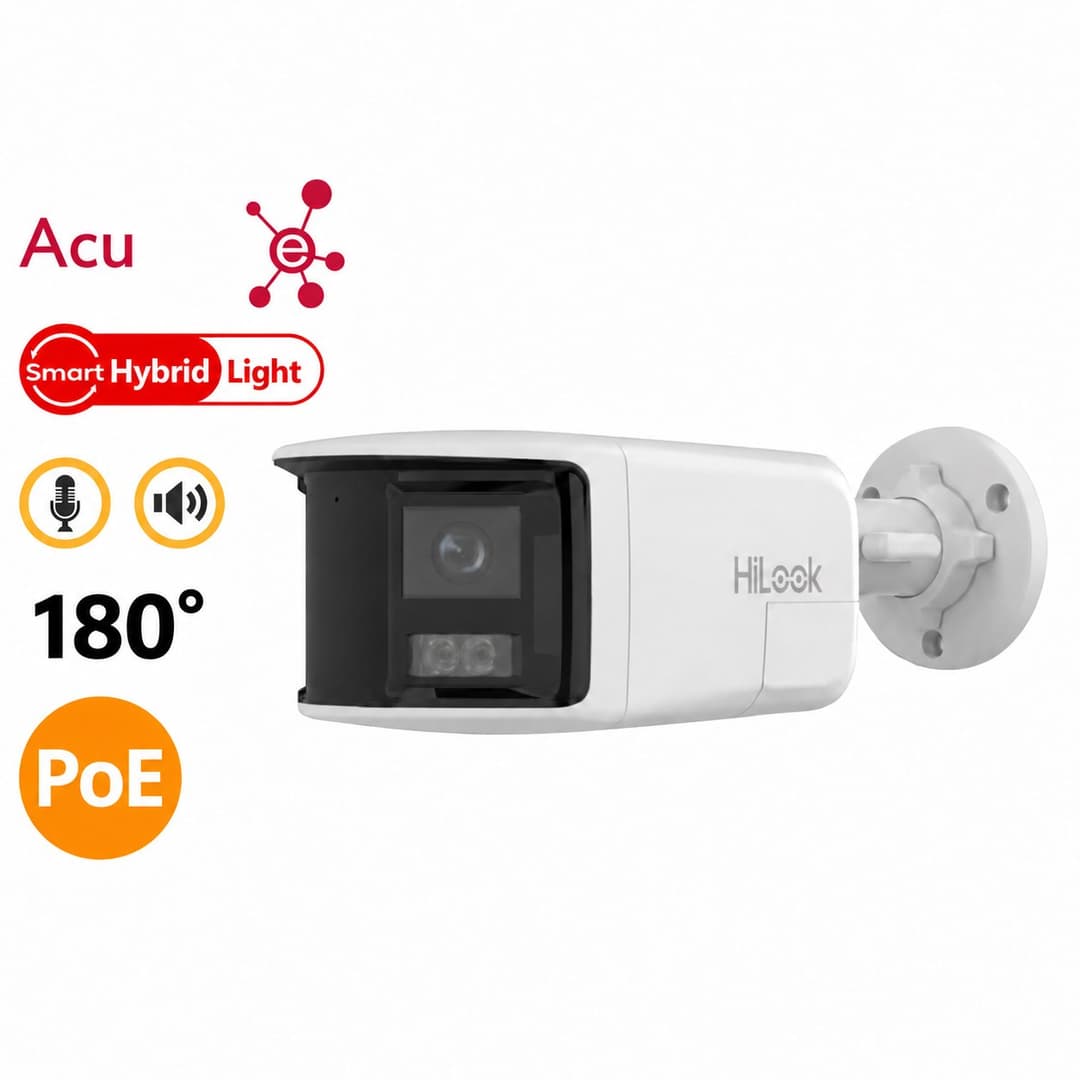 HiLook IPC-B460HAD-LUF/SL(2.8mm) 6MP Dual Lens Fixed Lens Bullet Camera - Image 1