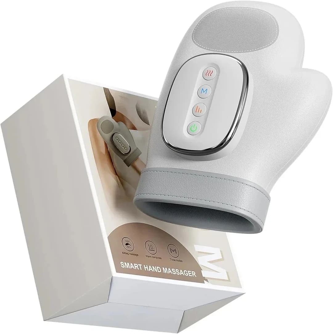 Smart Hand Massager with Heat – Airbag Compression, - Image 1