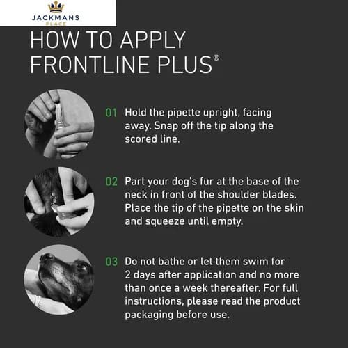 FRONTLINE Plus Flea & Tick Treatment for Small Dogs (2-10 kg) - 6 Pipettes (USP3408) - Image 6