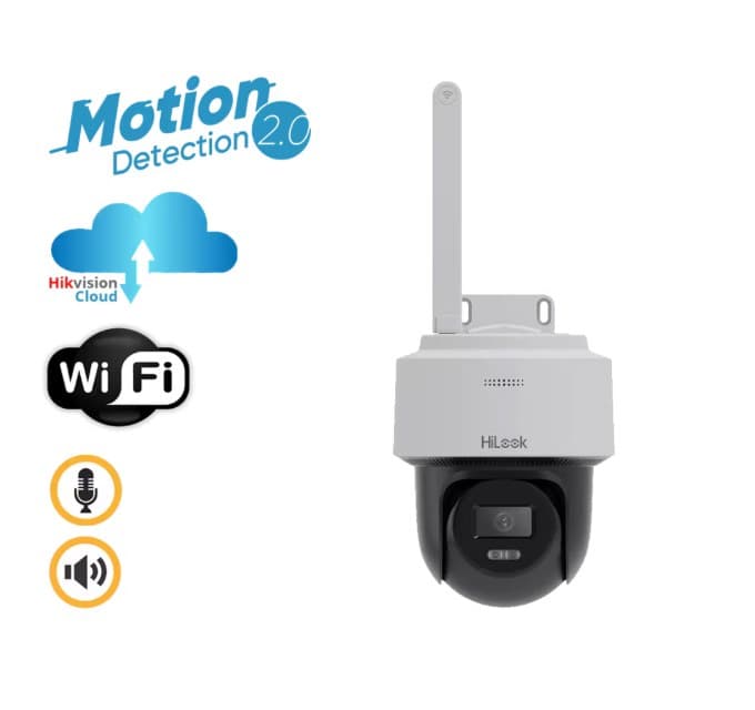 HiLook PT-N2C400I-W(W)(2.8mm) 4MP IR Wi-Fi PT Network Camera - Image 1