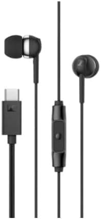 Sennheiser CX 80U – Wired In-ear Headphones, USB C Connection, In-line One-Button Smart Remote with Microphone, Closed Earbuds for Passive Noise Cancelling – Black - Image 5