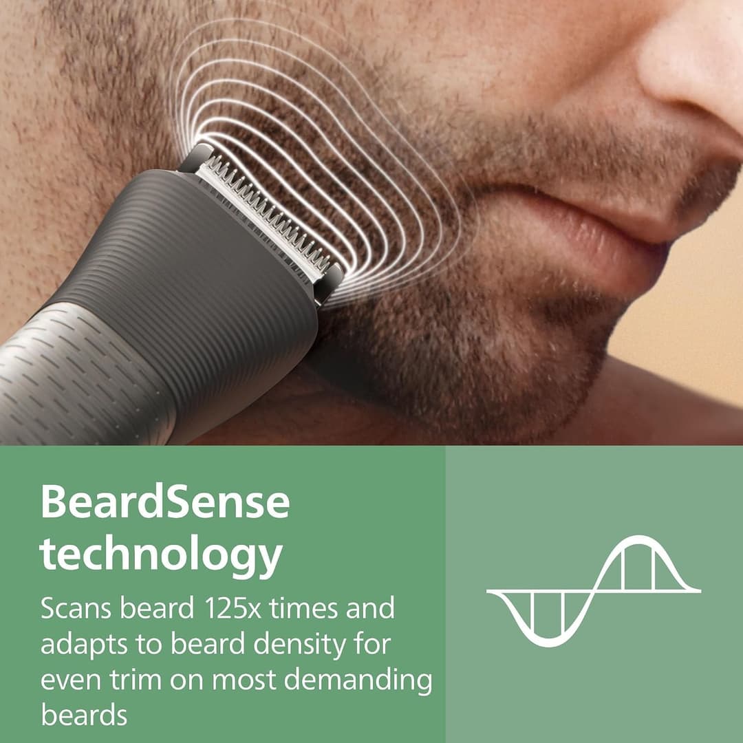 Philips Multigroom 9000 Series All-in-One 23-Piece Trimmer, Shaver & Clipper + OneBlade Trimmer for Men - All-Over Grooming Set for Beard, Nose, Hair & Body, 27 Length Settings (0.2-20 mm), MG9561/30 - Image 3