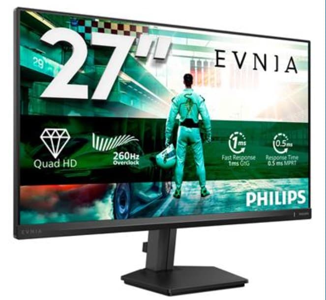 Philips Evnia 3000 27M2N3500PF/00 27" IPS W-LED Black Monitor (2560x1440/1ms/2xHDMI/DisplayPort) - Image 1