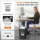 Bonsaii 8-Sheet Cross-Cut Paper Shredder for Home Office,P-4 Security C261-C thumbnail 3