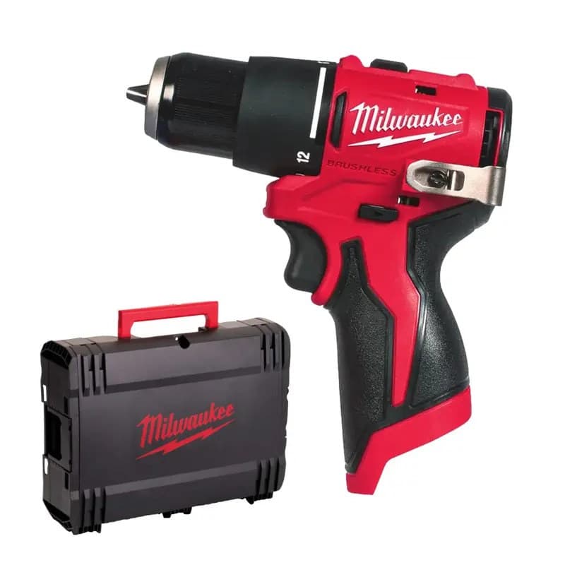 Milwaukee M12BLPDRC-0C 12v Compact Brushless Percussion Drill Naked in Case