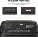 Bonsaii 8-Sheet Cross-Cut Paper Shredder for Home Office,P-4 Security C261-C thumbnail 2