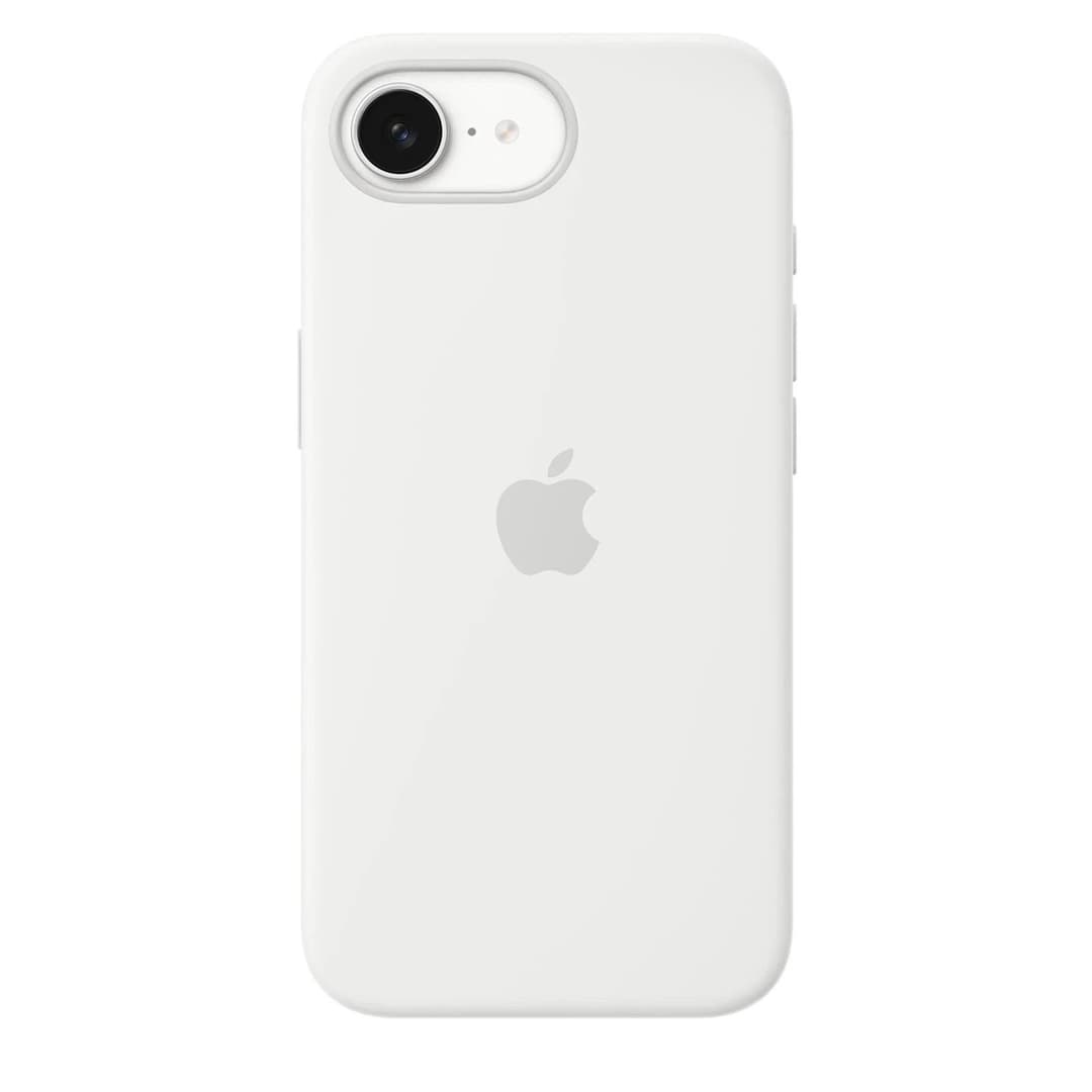 Genuine Official Apple iPhone 16e & 17e Silicone Case Cover Winter White - Image 1