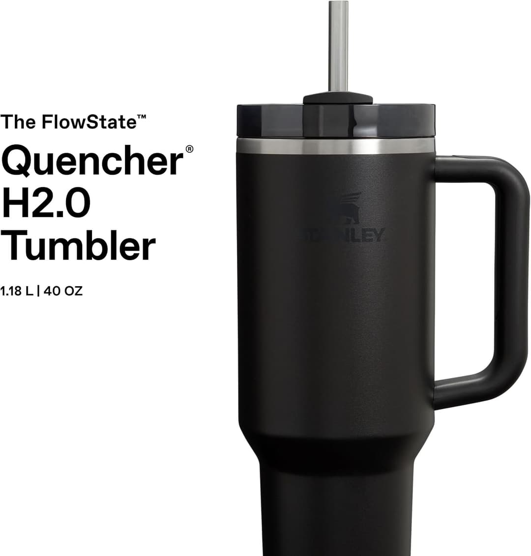 STANLEY 1913 Quencher H2.0 FlowState Tumbler 1.2L - Black - Image 5