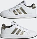 Adidas Grand Court 2.0 K Junior Girls Boys Trainers White Green UK 6 Womens thumbnail 1