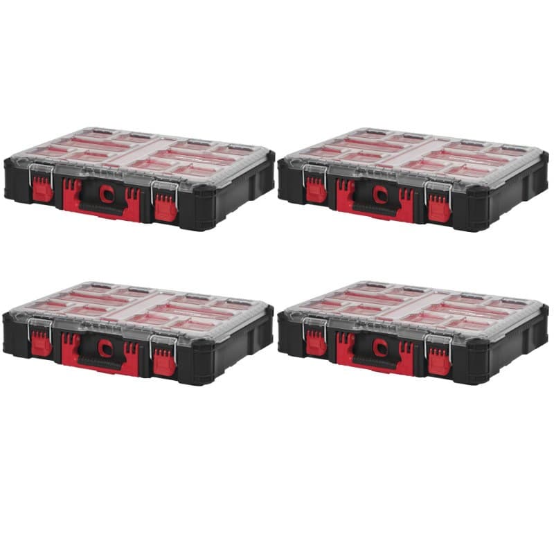 Milwaukee 4 X 4932464082 Packout Organiser Case - Pack of 4 - Image 1