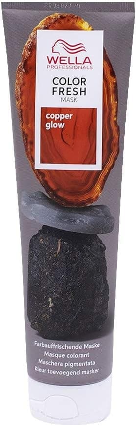 Wella Professionals Color Fresh Mask Copper Glow - Hair Treatment to Revitalise and Change Hair Colour - Nourishing Tint with Avocado Oil - for Medium Blonde, Light Brown and Dyed Hair - 150 ml