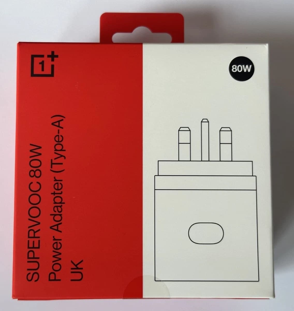 OnePlus White SUPERVOOC 80W USB-A Power Adapter Charger (UK)
