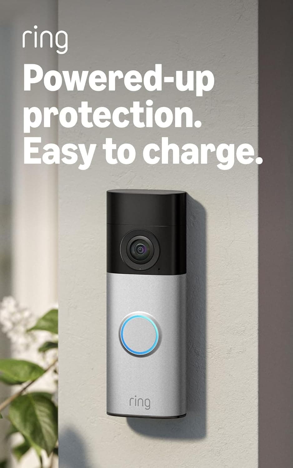Ring Battery Video Doorbell Plus (newest gen), DIY Wireless Video Doorbell Camera, Retinal 2K, 6x Zoom, Easy to install, Quick Release Battery Pack, 30-day free trial of Ring Subscription Plan - Image 1