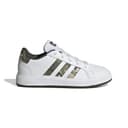 Adidas Grand Court 2.0 K Junior Girls Boys Trainers White Green UK 6 Womens thumbnail 4