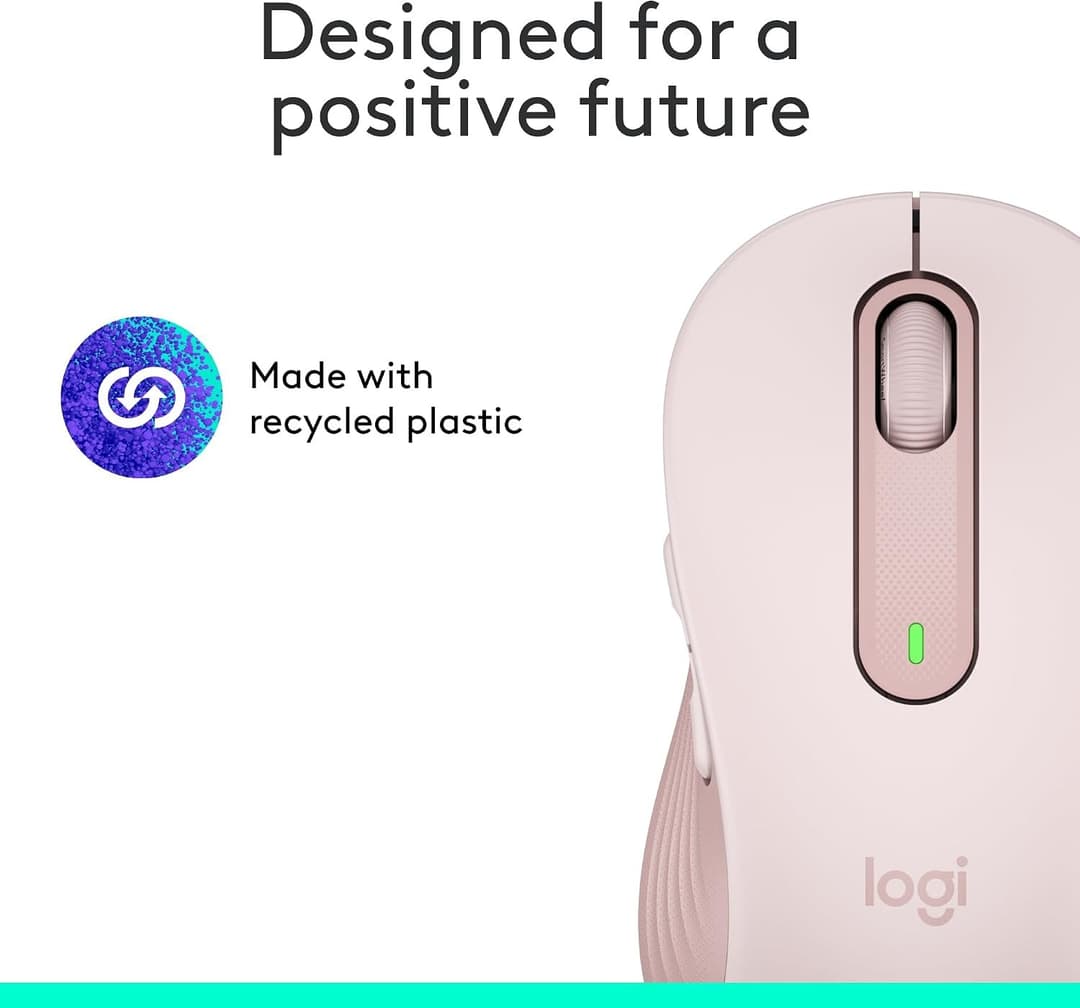 Logitech Signature M650 Wireless Mouse - Rose - Image 2