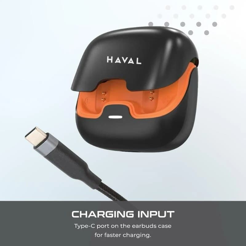 HAVAL Z40 Pro Wireless Earbuds, 4 ENC Noise Cancelling Mic,100h Playtime, Bluetooth 5.4 & IPX5 Waterproof, - Image 8
