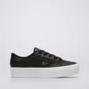 Lacoste Ziane Platform Womens Leather Trainers Black White Gold UK Size 4 thumbnail 6
