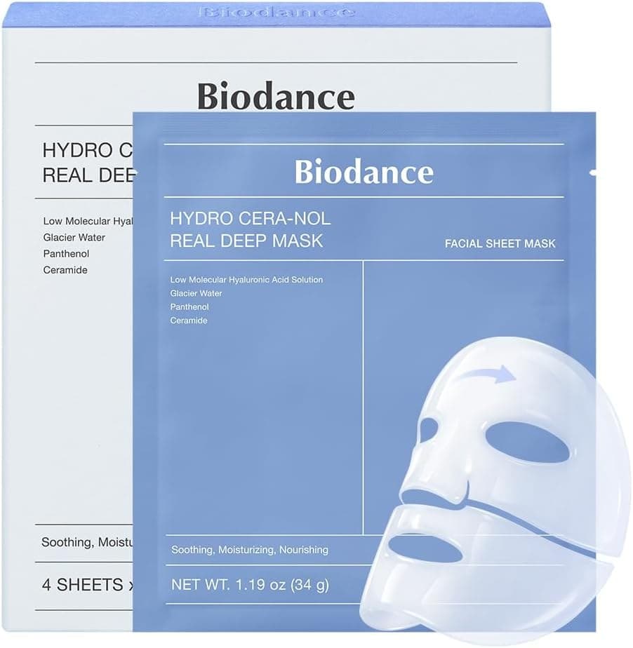 BIODANCE Hydro Cera-nol Hydrogel Overnight Face Mask 4 PCs