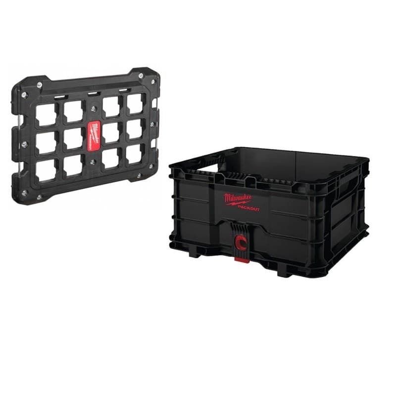Milwaukee 4932471724/4932471638 PACKOUT Crate & Mounting Plate