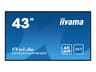 iiyama ProLite LH4341UHS-B2 43" Class (42.5" viewable) LED-backlit LCD display - 4K - for digital signage